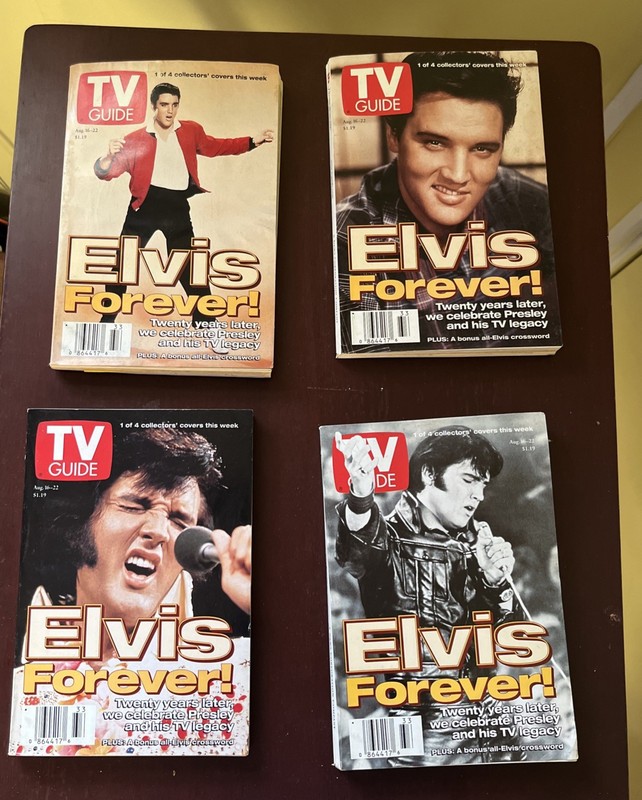 Elvis Presley cover TV Guide Collector’s Edition 4 set August 1997 Elvis Forever