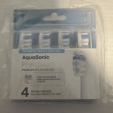 AquaSonic Precision Proflex Brush Heads 4 Pack New Sealed