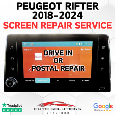 PEUGEOT RIFTER 2018-2024 TOUCHSCREEN REPARATUR SERVICE RADIO MEDIA UNIT NAVI