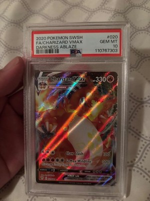 2020 Pokémon SWSH Charizard VMAX 020/189 Darkness Ablaze PSA 10