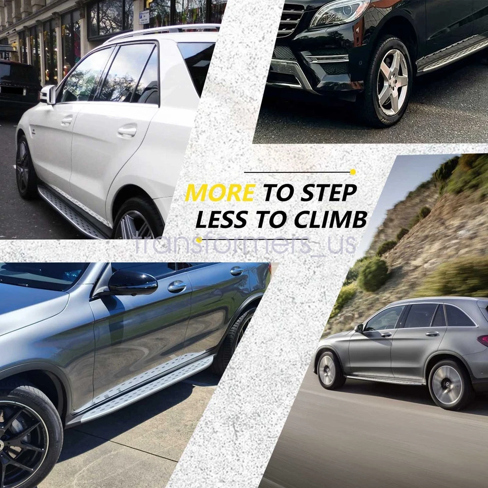 Par de estriberas estriberas para Mercedes-Benz W166 ML350 GLE 2012-2019 Step Nerf Foto 3 de 4