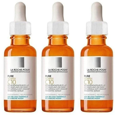 1/2/3x La Roche-Posay Pure Vitamin C10 Serum Anti-Ageing Serum 30ml DE 2025..