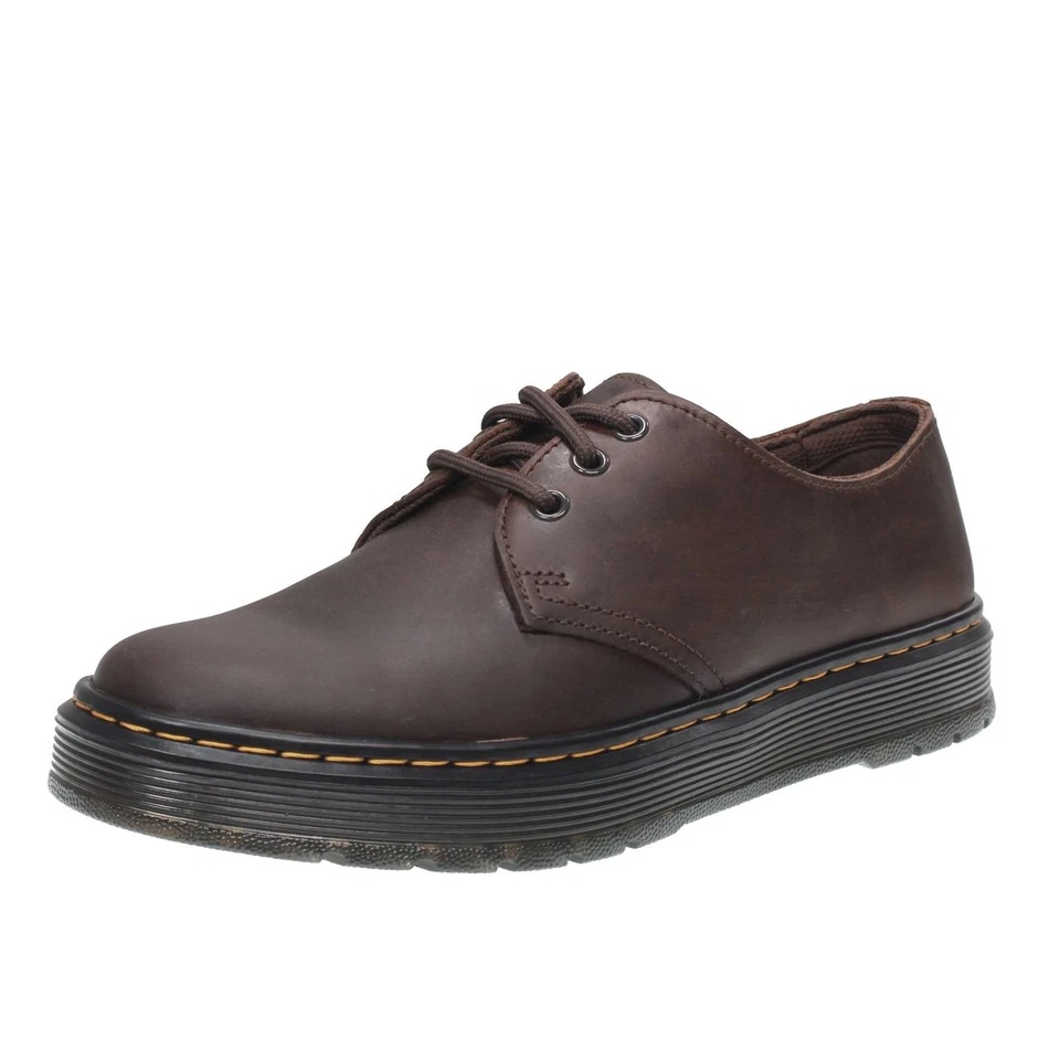 Dr. Martens Brooklin Low - Crazy Horse T.moro - Herren klassische Schnürschuhe