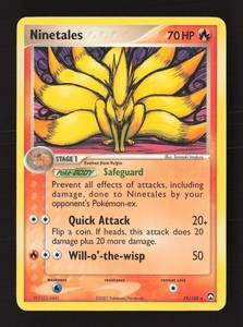 golden ninetales pokemon card 029/197 - Obsidian Flames Stage 1 Ninetales 199 197 Case |