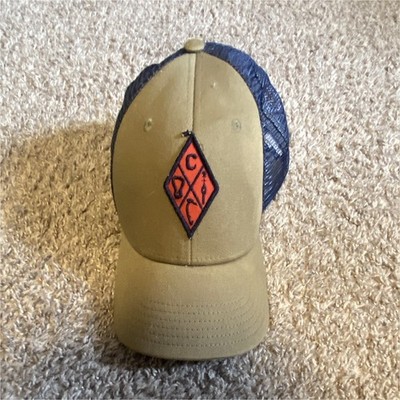 Black Diamond Equipment Beige/Blue Solid Mesh Back Trucker Hat Cap, Size ALL