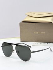 BVLGARI BV40091U Sunglasses 59-16-145 Classic Aviator Metal Frame