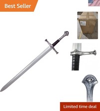 Realistic Silver PU Foam Great Sword for Kids  Adults - Perfect for Cosplay