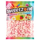 Sweetzone Fizzy Strawberry Puffs - 1kg Bulk Bag - Halal Gummy Sweets
