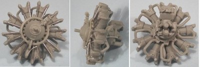 1:48 Wright R-1820G (mid) / Shvetsov M-62/M-63 Engine Resin Kit - Vector 48-005