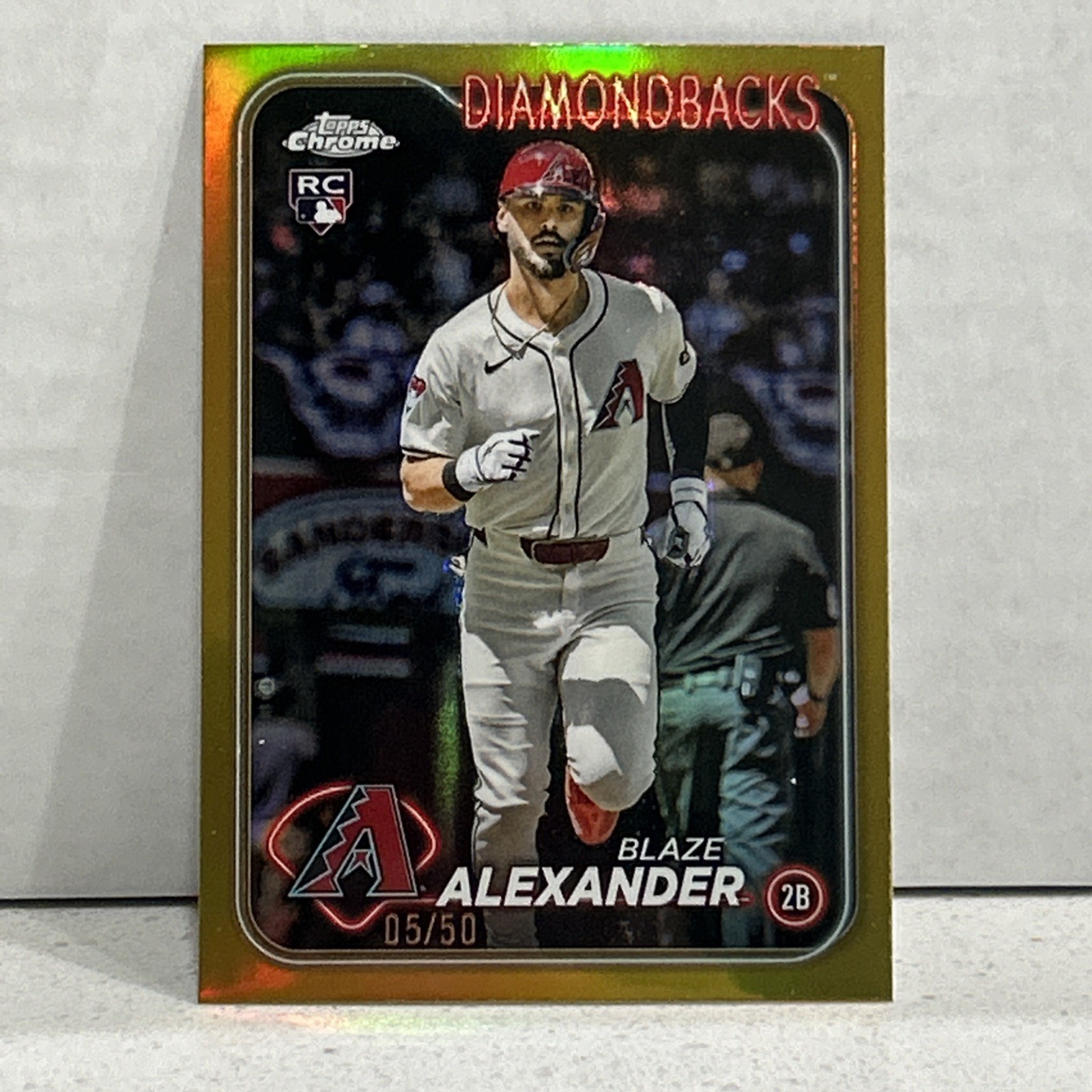 2024 Topps Chrome Update Blaze Alexander Rookie Gold Refractor /50 USC53