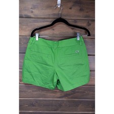 Vineyard Vines Womens Green Chino Shorts Size 6 Cotton Preppy