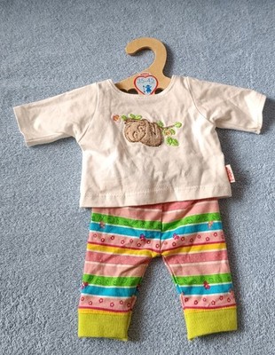 Heless. Pyjama für Puppen ''Faultier Flauschi'', Gr. 35-45cm.. Top Zustand
