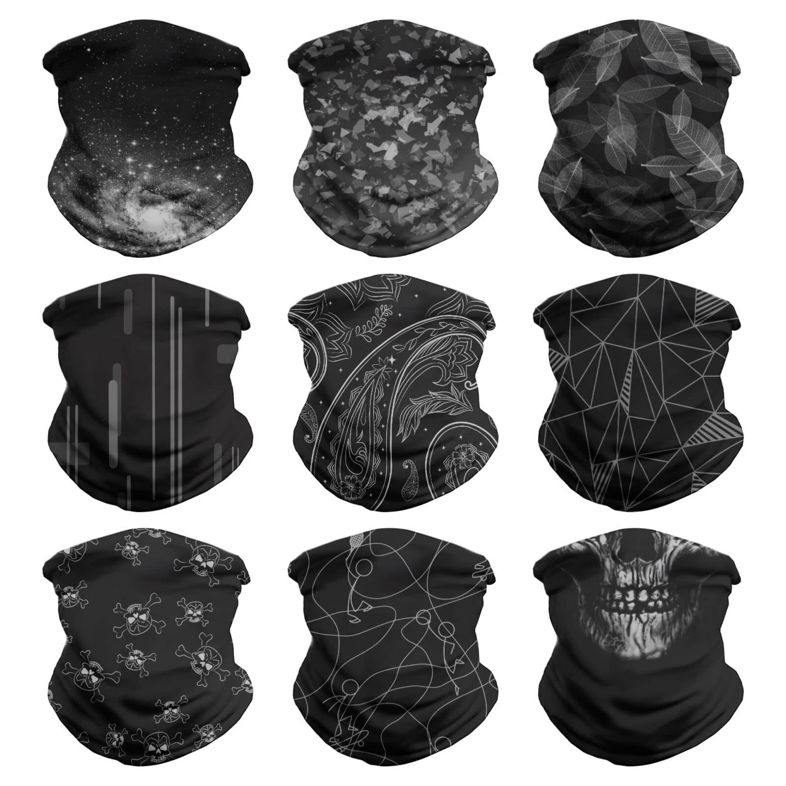 Headwear Bandana Head Wrap Face Scarf Mask Neck Warmer Balaclava for Sports (...