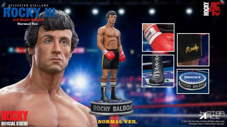 Rocky Iii Statue 1/4 Rocky Balboa Deluxe Version 46 cm Star Ace Toys - Photo 2/4