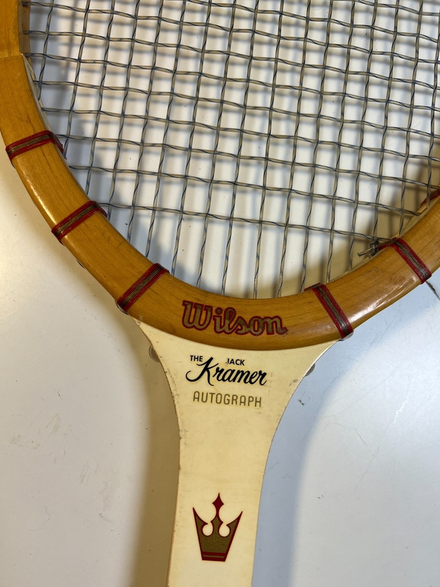 Vintage Wilson Jack Kramer Autograph Wood Wooden Tennis Racquet