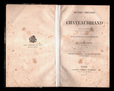 Oeuvres compltes de Chateaubriand Tome X : Nouvelle Edition revue avec soin sur