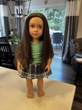 OUR GENERATION 18" DOLL Long brown hair brown eyes