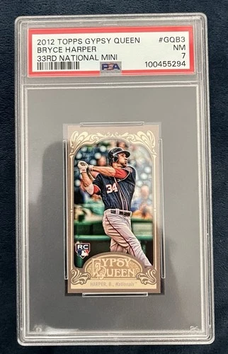 2012 Topps Gypsy Queen Mini 33rd National VIP Bryce Harper PSA  7 #GQB3 SSP
