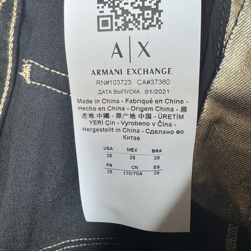 Armani Exchange J24 Super Skinny Metallic Gold Jeans Size 28 High Rise - Bild 6 von 12