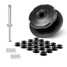 20 bottoni rotondi con rivetti