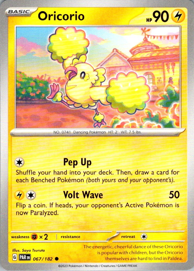 Oricorio Common SV04: Paradox Rift 067/182 NM Saya Tsuruta