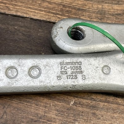 Vintage Shimano 105 FC-1055 Crankset 172.5mm 130 BCD Square Taper