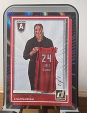 2025 Donruss WNBA Brionna Jones Black Laser 1/1 SSP Atlanta Dream 🔥