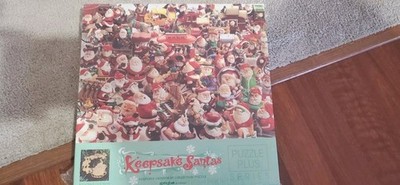 VINTAGE KEEPSAKE SANTAS Puzzle, by Hallmark, Springbok,  500 Pieces SEALED