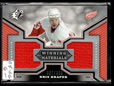 2005-06 SPx Winning Materials Kris Draper 337/350 Detroit Red Wings #WM-KD