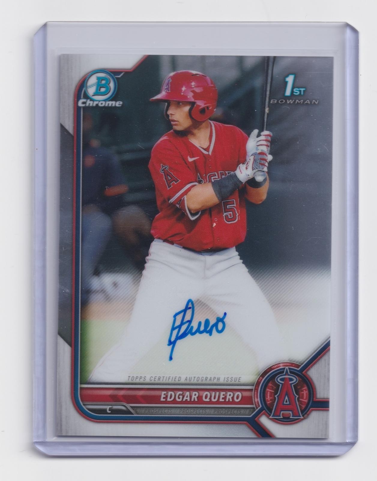 2022 Bowman #CPA-EQ Edgar Quero Chrome Prospects Autographs Bowman 1st Auto