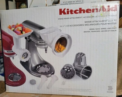 KitchenAid KGSSA Stand Mixer Attachment Grind Slice Stuff Shred Pack #2 Set   