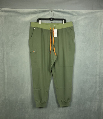 Figs Scrub Jogger Pants Womens Size 4XL TALL High Waisted Zamora Yoga Waistband