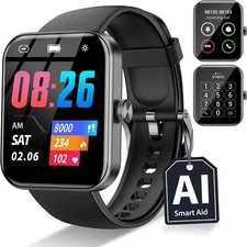 Fitness Activity Tracker Watch as Fitbit Heart Rate Monitor Pedometer Men Women