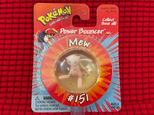 VTG Pokemon Power Bouncer Mew #151 Blister Super Balls Hasbro 1999  New Sealed