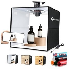 12x12 Inch Portable Folding Photo Studio Box with Dimmable Ring 12 12 inch