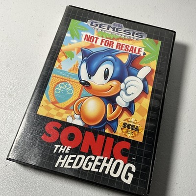 Sonic The Hedgehog Sega Genesis 16-Bit Cartridge CIB Manual Not For Resale