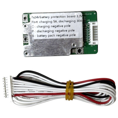 7S 24V 30A Batterie BMS PCB Schutzplatine Zellen