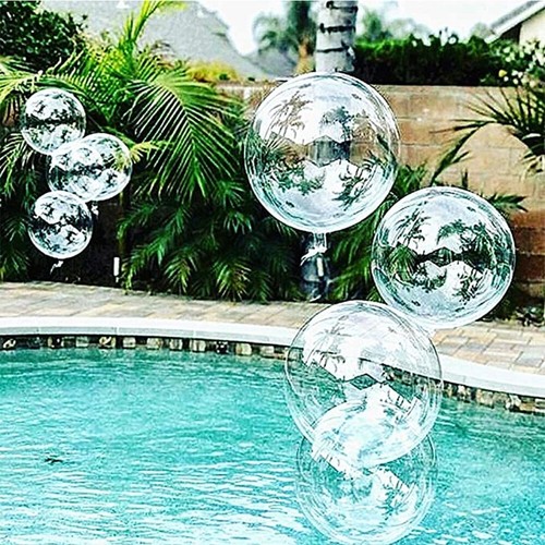 10PCS Clear Round Giant Jumbo Large Bubble Balloon Party Wedding Birthday Bobo - Picture 5 of 19