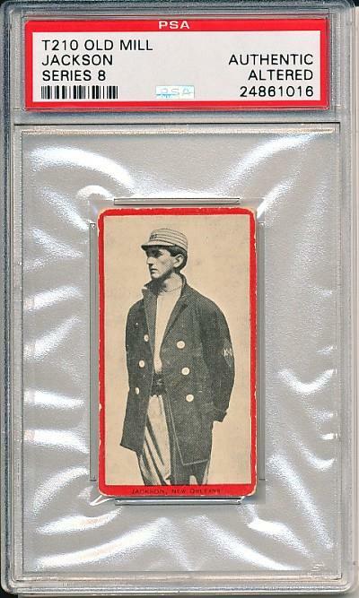 Joe Jackson 1910 T210 Old Mill Extremely Rare RC PSA Joe Jackson 1910 T210 Old Mill Extremely Rare RC PSA