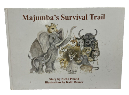 Majumba’s Survival Trail Nicho Poland Hardcover Children's Book RARE Signed - Picture 1 of 14