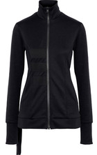 adidas Y-3 by Yohji Yamamoto Jersey Jacket Sweatshirt Ribbed Trims Black Size L