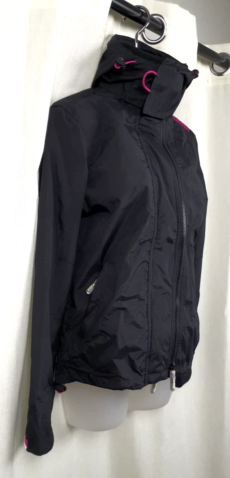 Superdry Hooded Technical Pop Zip Windcheater Jacket 8 Uk £64.99 CR056 BB 14 - Image 4 of 4
