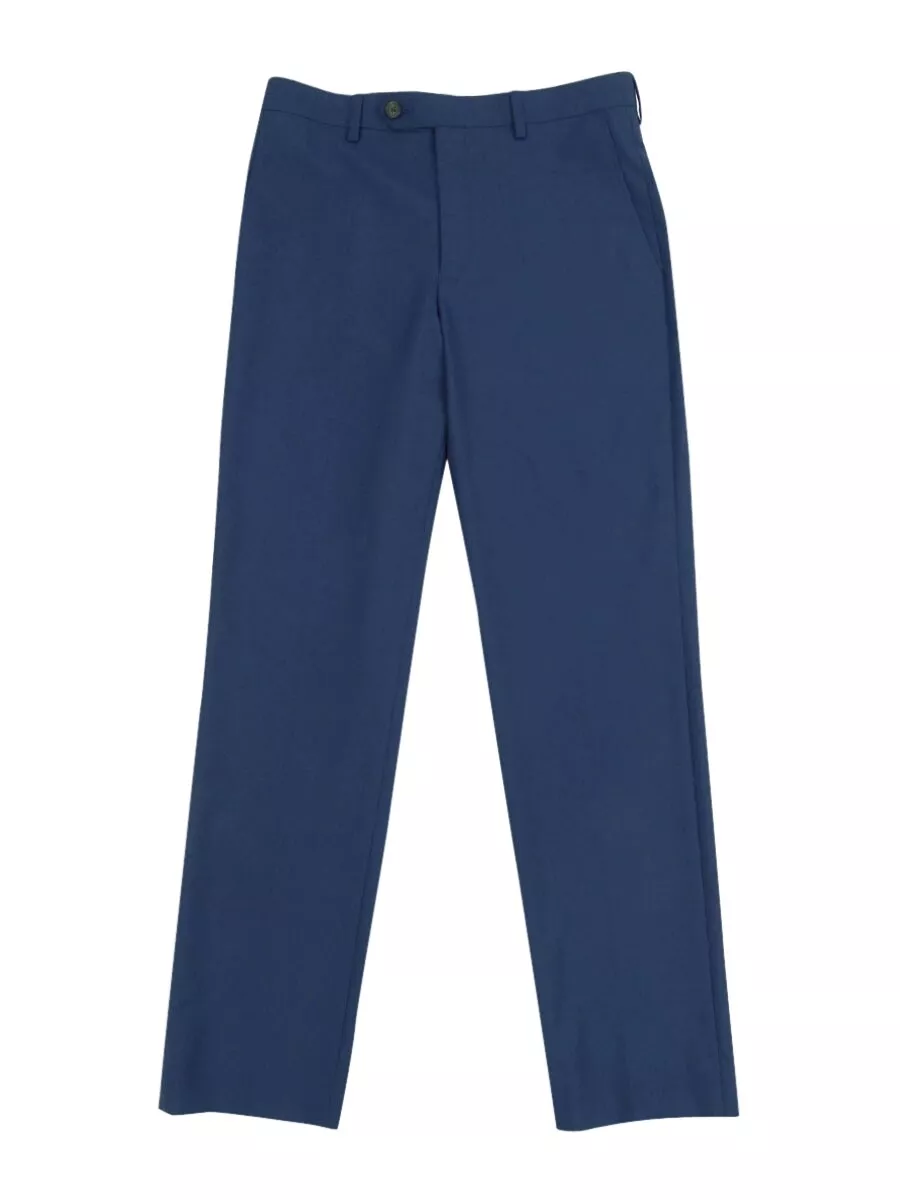 T.O Collection Skinny Stretch Dress Pants - Blue Pin Dot – The Shoppe Miami