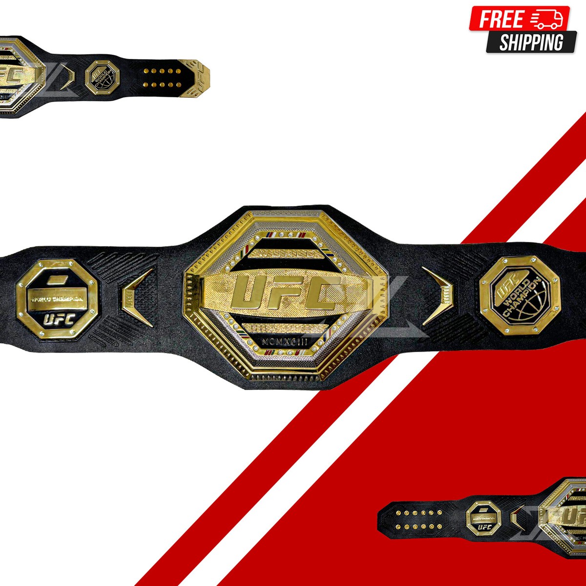 UFC MMA Ultimate Legacy Style Championship Belt 8MM Zinc Die-Cast Adult  Belt