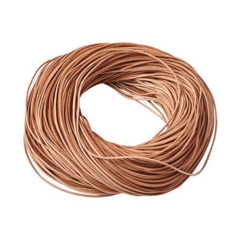 100m Cowhide Leather Cord Jewelry Beading Bracelet String Craft Thread  1.5mm - Picture 1 of 7