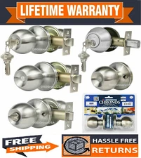 Constructor Chronos Entry Passage Privacy Dummy Knob Handle Door Lock Set SN