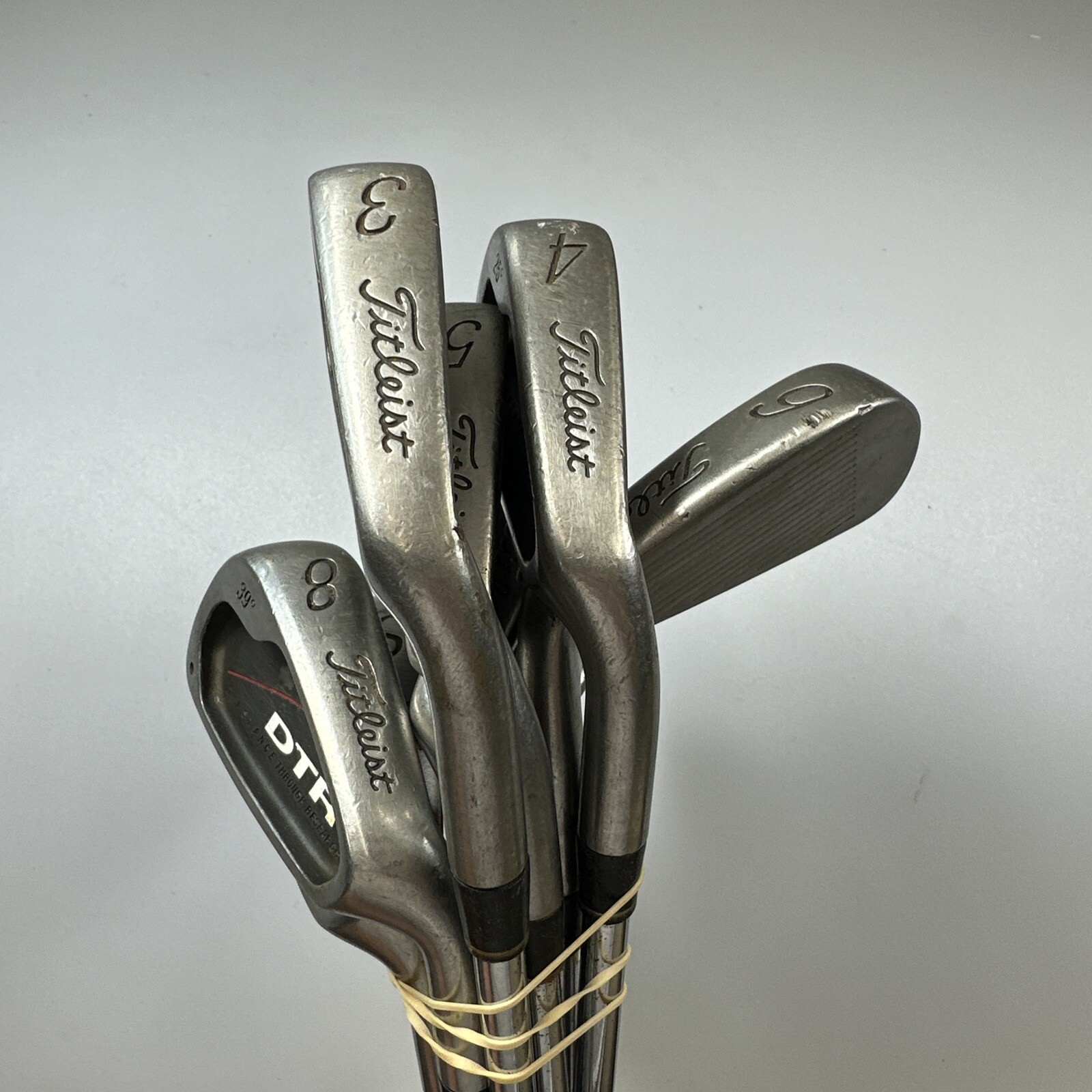 Titleist DTR Iron set. Right handed. Regular flex steel. 3SW. No 9