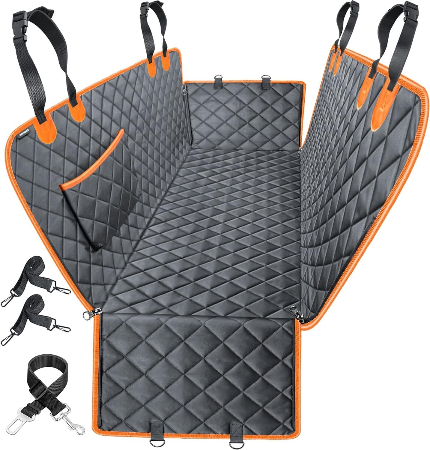 Car seat cover for dogs, pets, waterproof, durable, anti-scratch, anti-slip-image