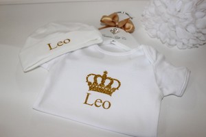 personalised baby grow and hat