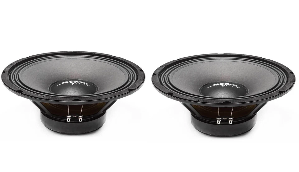 (2) 全新 SKAR 音频 FSX10-8 10 英寸 8 盎司 400 瓦 MAX 汽车专业音频扬声器-一对 — 第 3/4 张图片